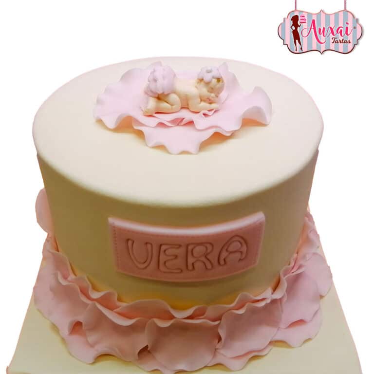 Tarta Bautizo Baby Shower Rosas