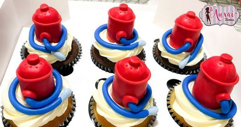 Cupcakes para bomberos