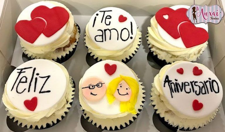 Cupcakes de San Valentín personalizados