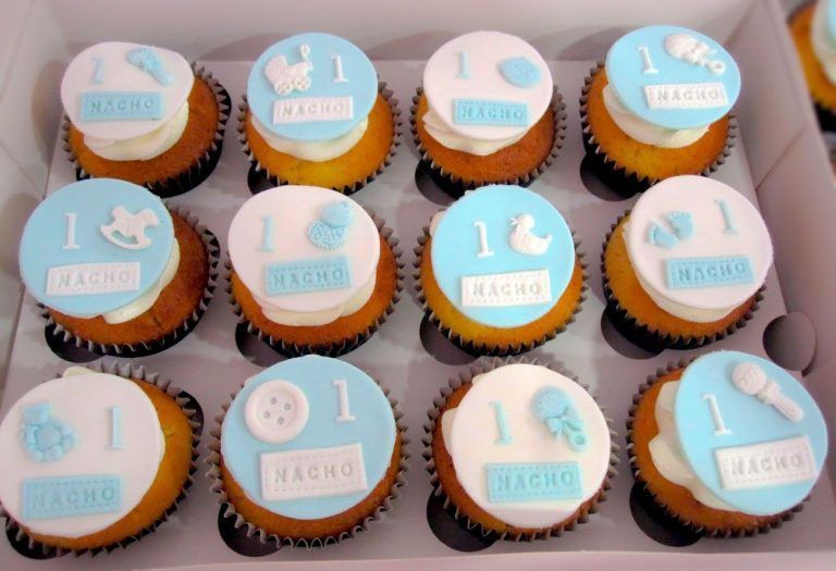 Cupcakes bautizo - baby shower 3