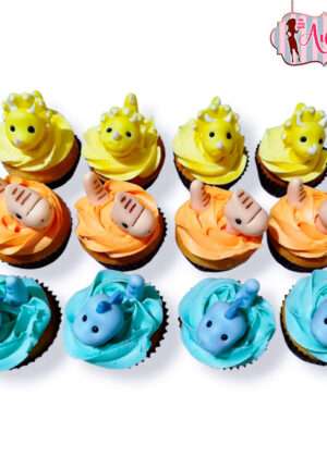 Cupcakes dinosaurios 3D