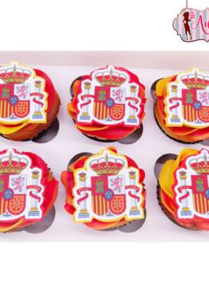 Cupcakes escudo de España