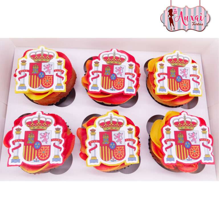Cupcakes escudo de España