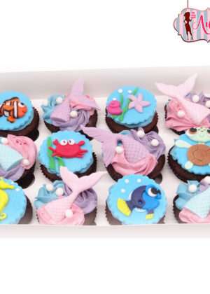 Cupcakes fondo marino