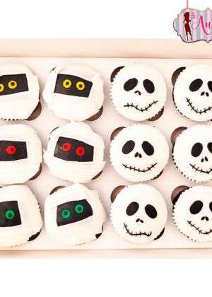 Cupcakes halloween momias y Jack