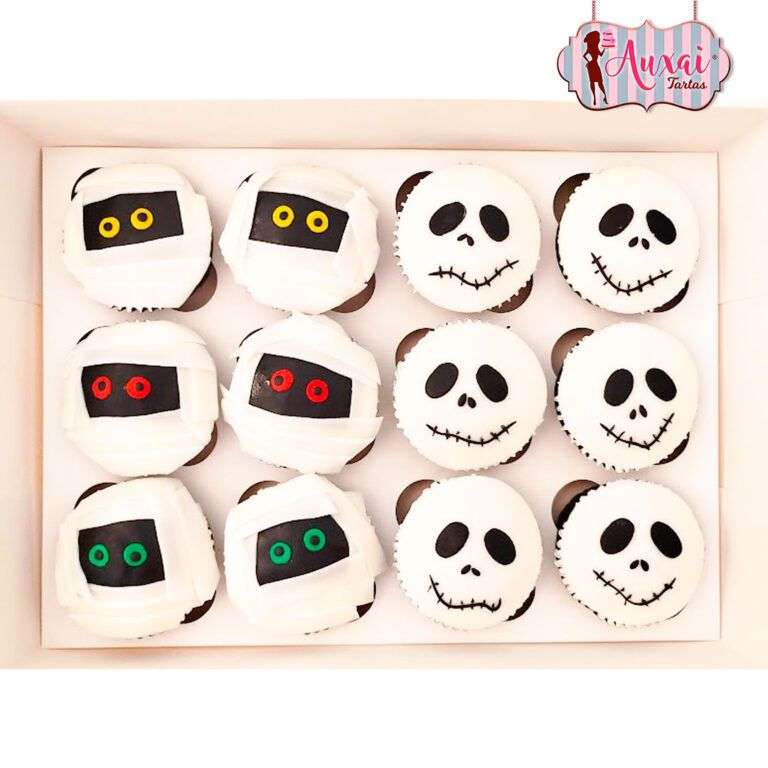 Cupcakes halloween momias y Jack