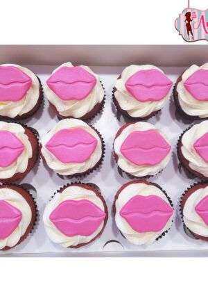 Cupcakes labios rosa