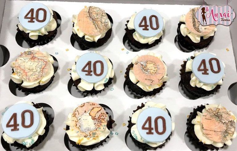 Mini cupcakes 40 años