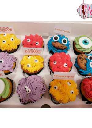 Cupcakes halloween monstruos