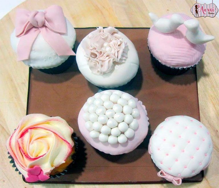 Cupcakes boda vintage