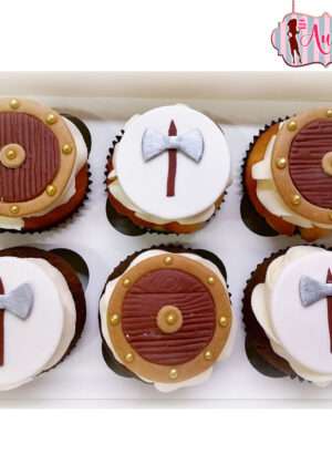 Cupcakes temática vikingos