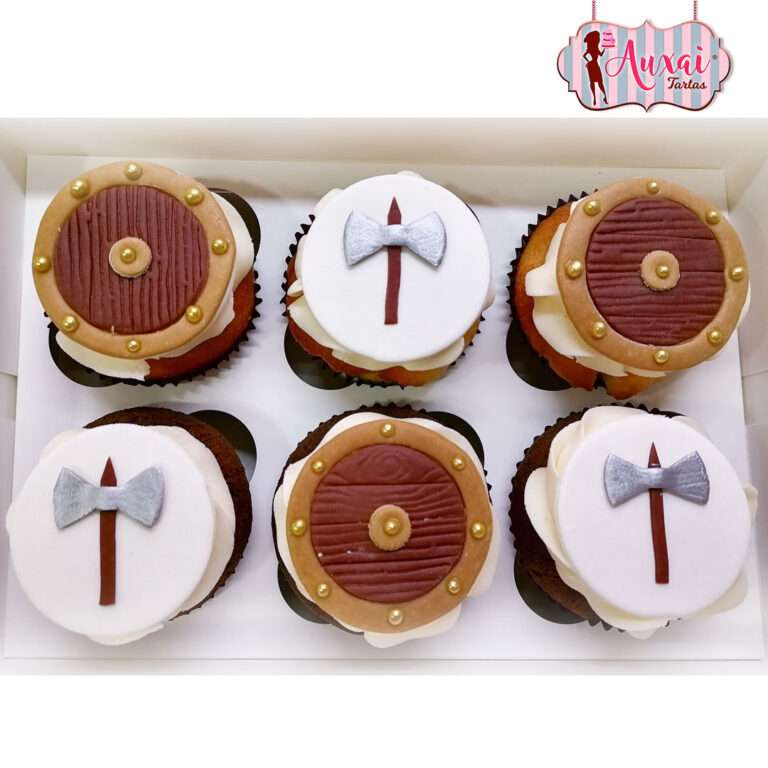 Cupcakes temática vikingos