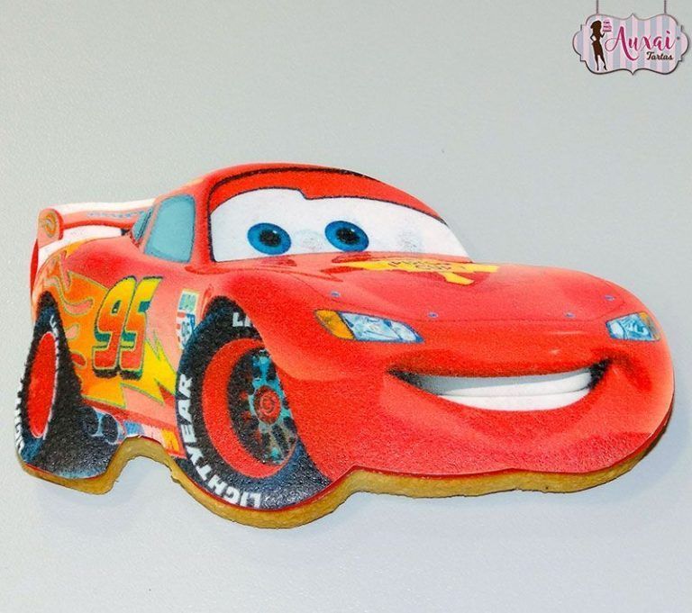 Galleta Disney Rayo McQueen papel de azúcar