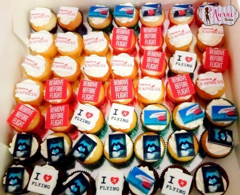 Mini cupcakes Iberia Express