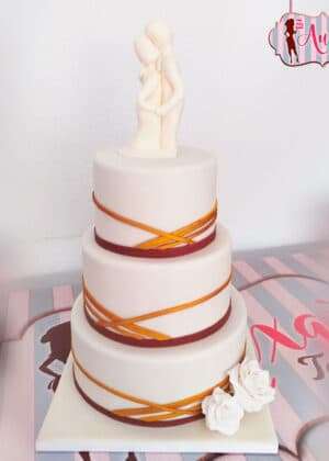 Tarta de boda figuras elementales