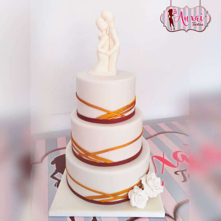 Tarta de boda figuras elementales