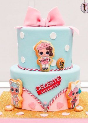 Tarta LOL con galletas