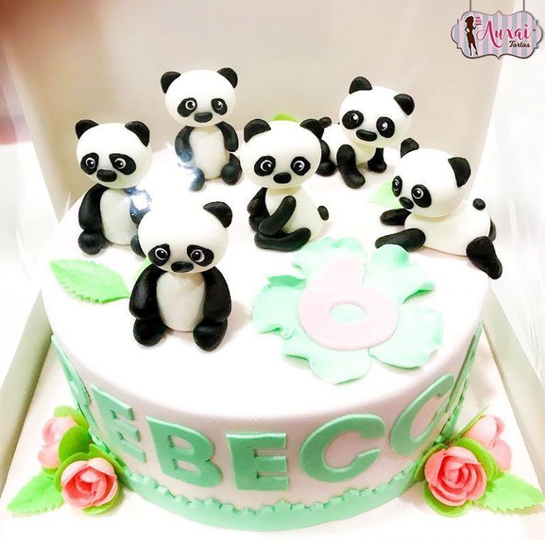 Tarta animales osos pandas