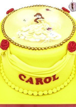 Tarta Disney princesa Bella