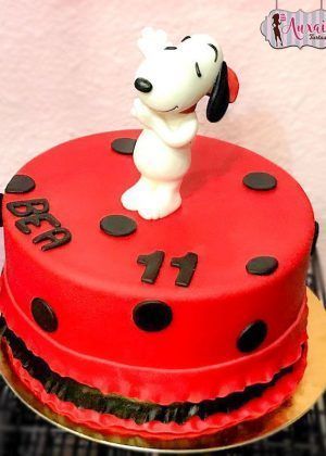 Tarta Snoopy bailando flamenco