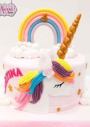 Tarta unicornio 2D
