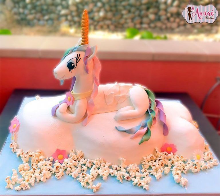 Tarta de boda unicornio 3D
