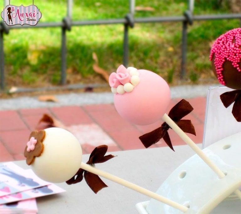 Cakepops con lazo personalizados