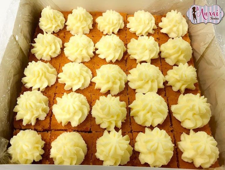 Cuadraditos de carrot cake