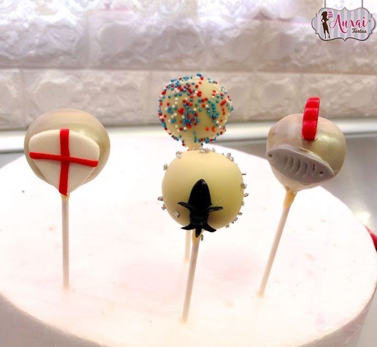 Cakepops temática caballeros