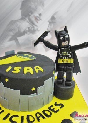 Tarta super héroes lego Batman
