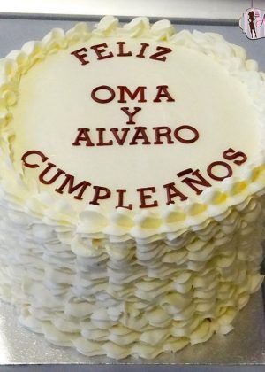 Tarta buttercream básica sin fondant pastel personalizado Madrid