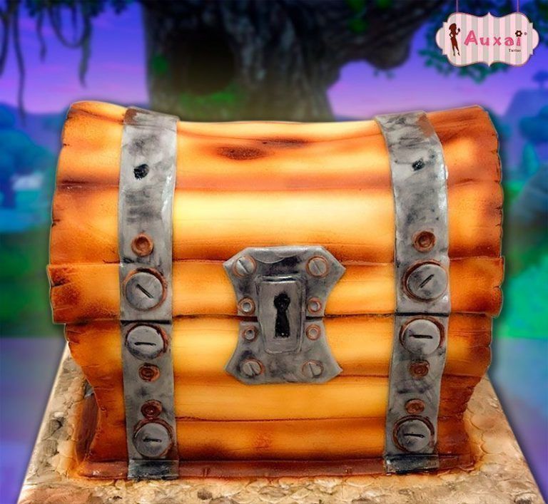 Tarta Personalizada Fortnite cofre