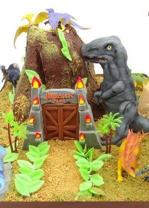 Tarta dinosaurios Jurassic Park