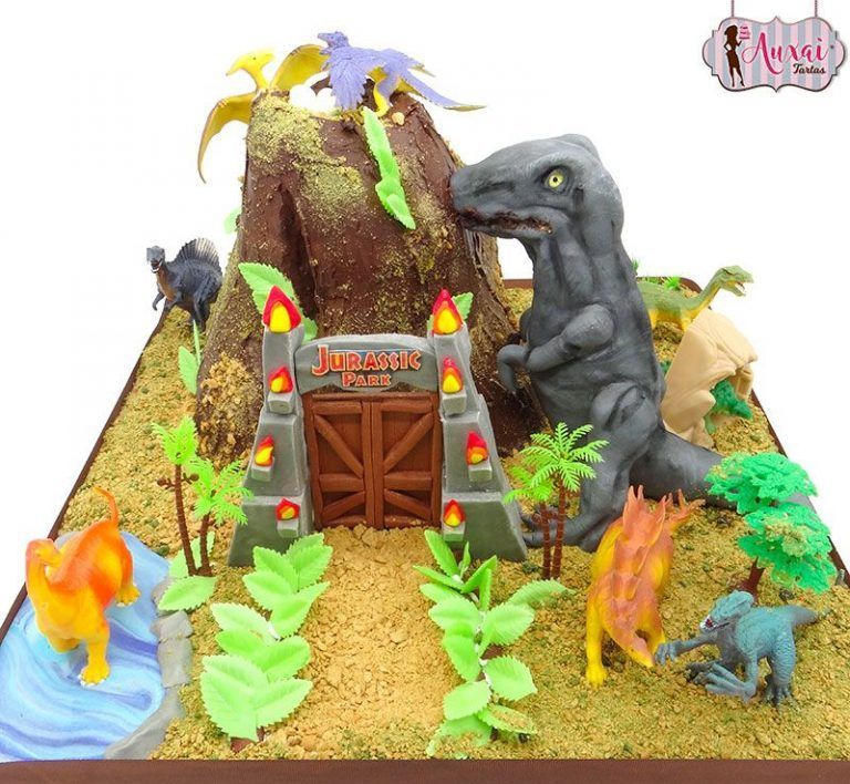 Tarta dinosaurios Jurassic Park