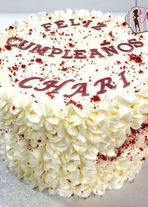 Tarta básica red velvet - sin fondant