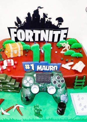 Tarta Fortnite Mando Videojuego