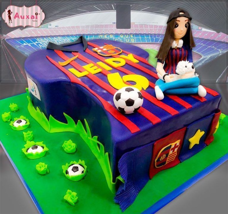 Tarta Fútbol camiseta Barcelona
