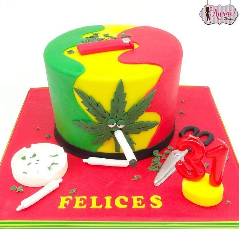Tarta hoja Marihuana