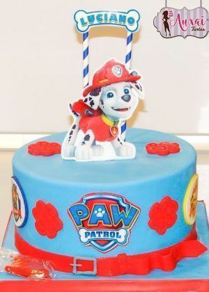 Tarta papel de azúcar Marshall Patrulla Canina
