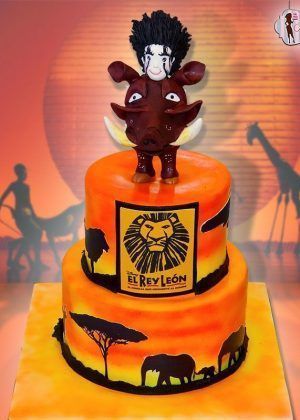 Tarta Pumba del Rey León