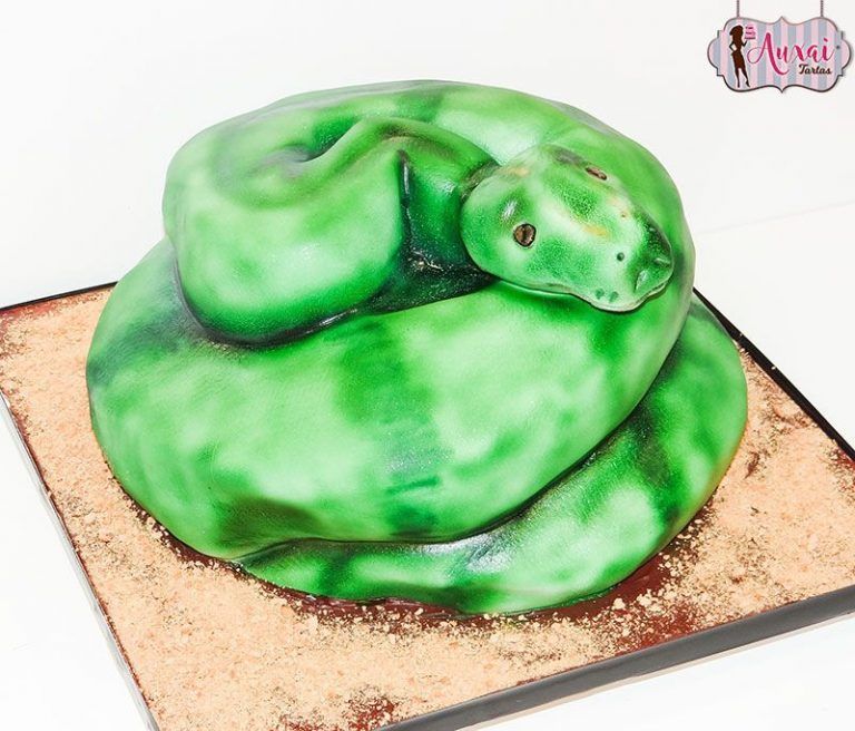 Tarta serpiente 3D