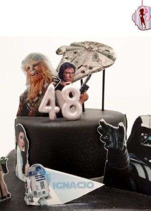 Tarta papel de azúcar Star Wars