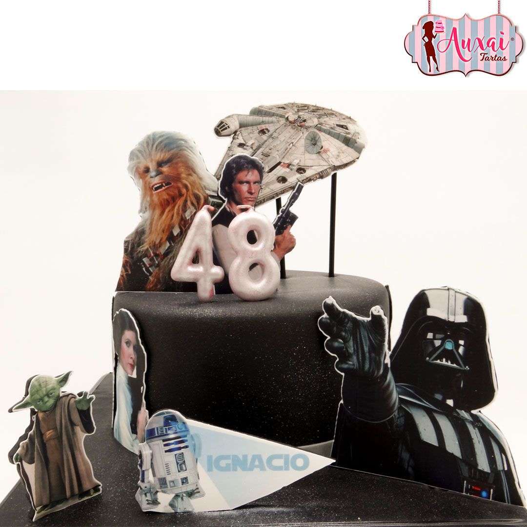 Tarta papel de azúcar Star Wars