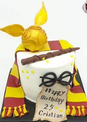 Tarta Harry Potter bola dorada