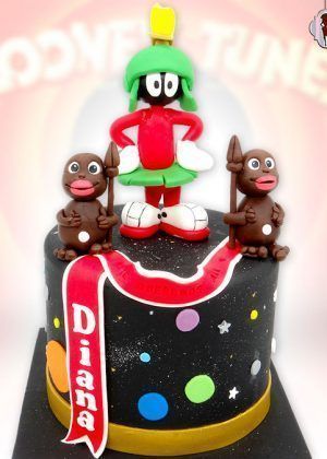 Tarta conguitos Marvin el Marciano