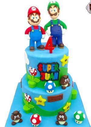 Tarta Super Mario y Luigi