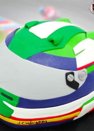 Tarta casco moto