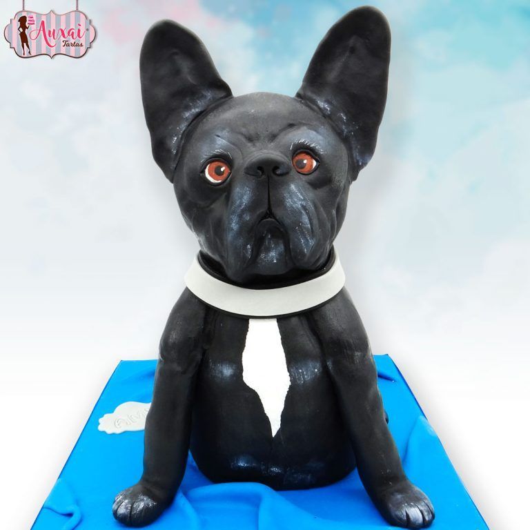 Tarta Bulldog Francés 3D