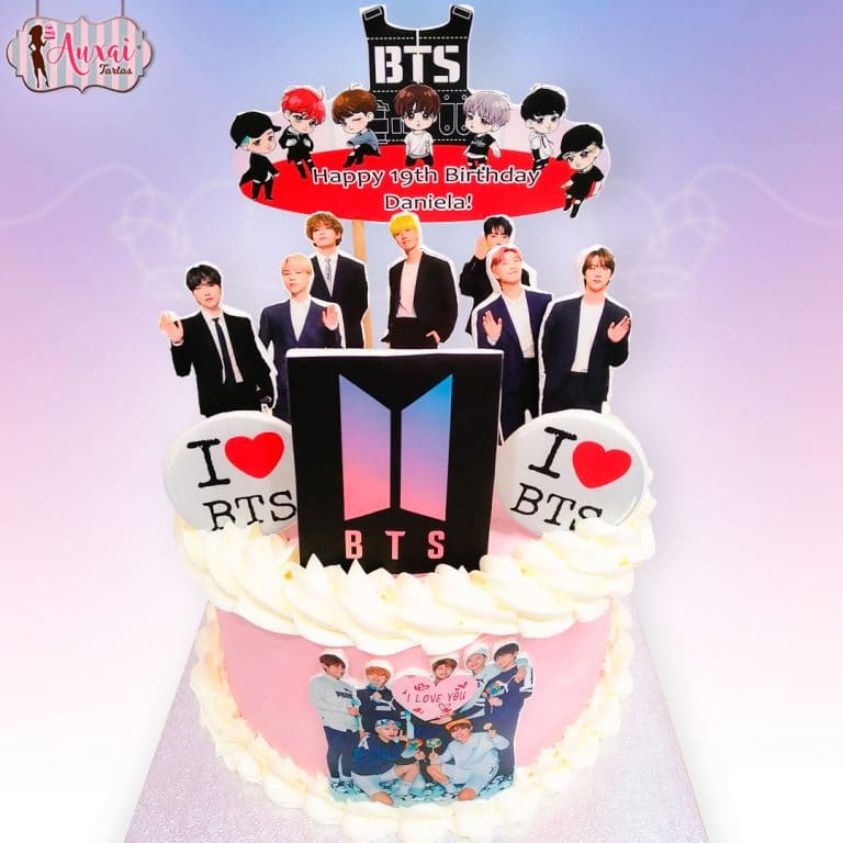 Tarta BTS Grupo de Música