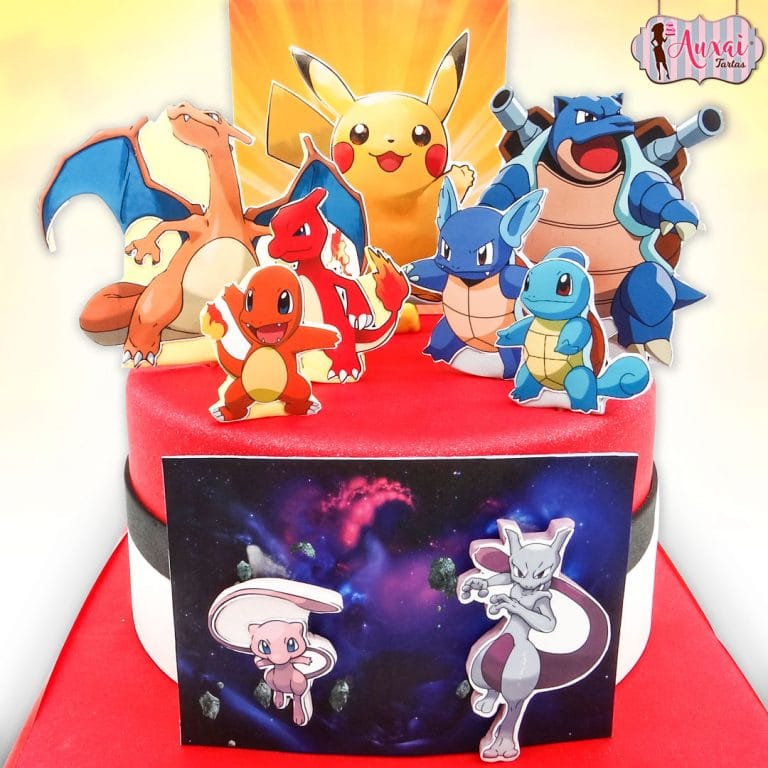 Tarta Pokemon Personajes Pikachu